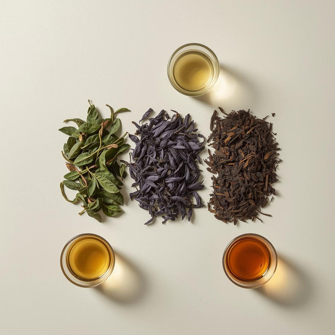 purple tea infusion highlighting catechin content