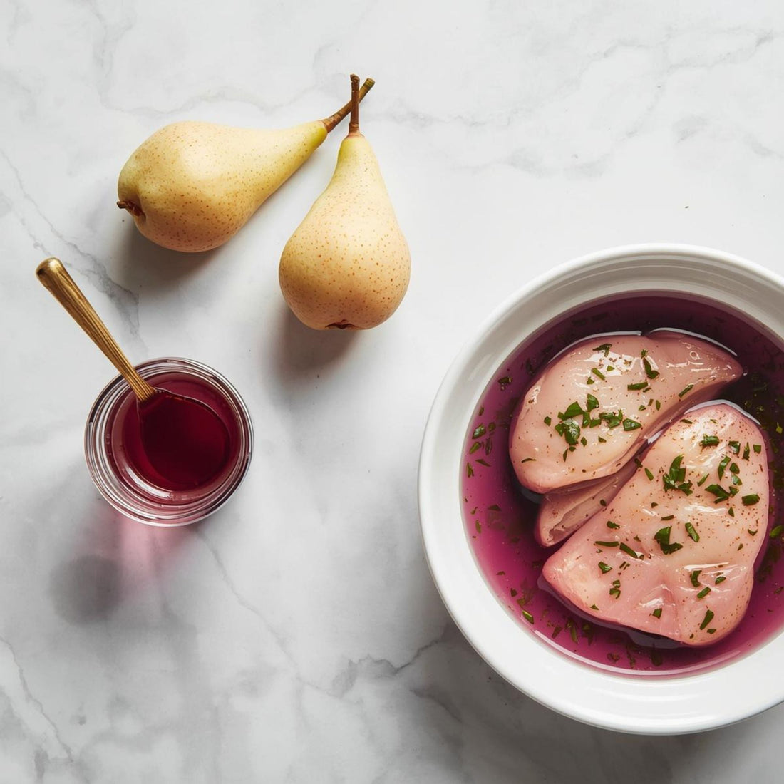 purple tea used in cooking and food preparation