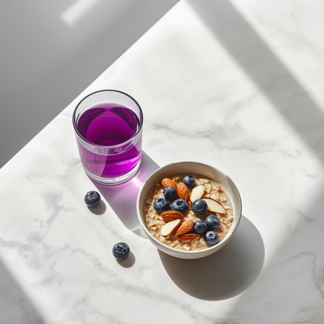 purple tea at breakfast for steady morning energy