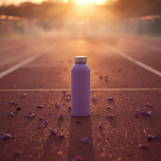purple tea in glass cup for athletic endurance support