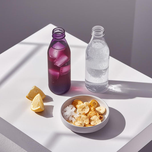 purple tea in glass for hydration during training